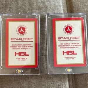 Mercedes-Benz Club of America Playing Card in Acrylic Card Holder